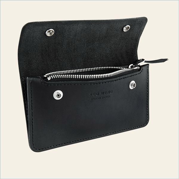  Trucker Wallet Unisex Wallet in Black Frontier Leather 2