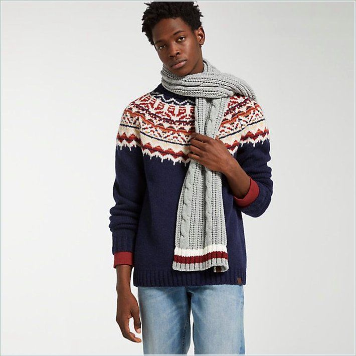  TIMBER Mens Fair Isle Wool Sweater 1
