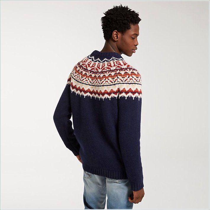  TIMBER Mens Fair Isle Wool Sweater 2