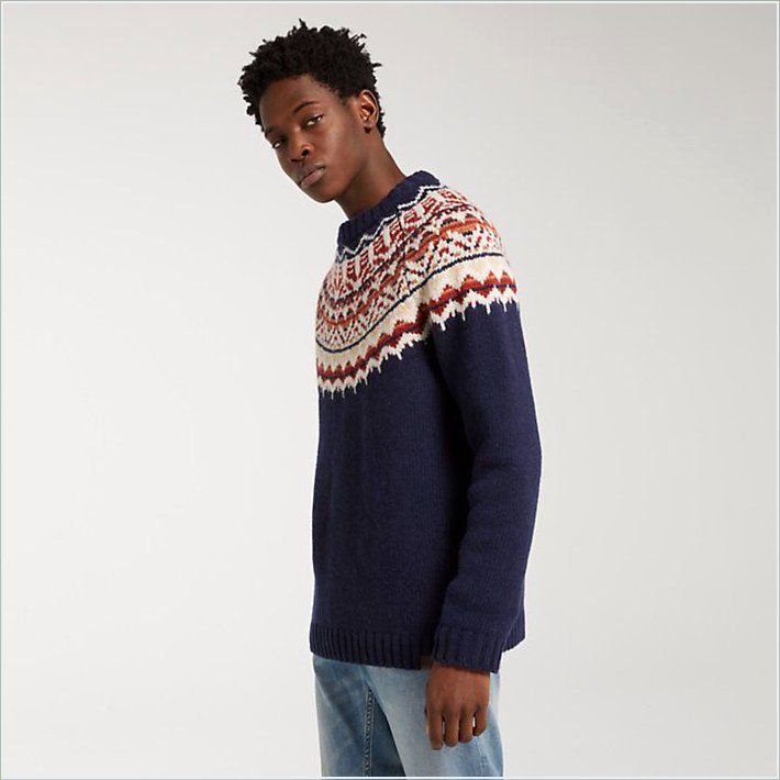  TIMBER Mens Fair Isle Wool Sweater 3