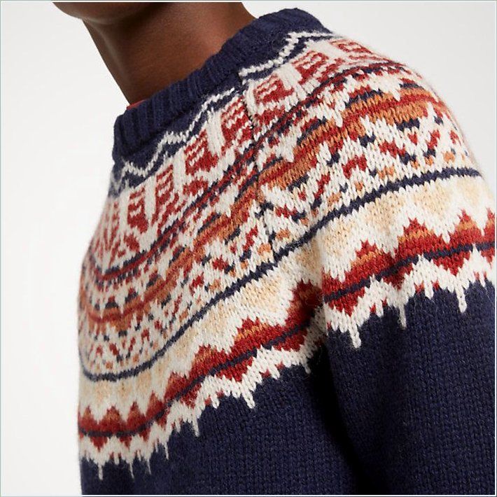  TIMBER Mens Fair Isle Wool Sweater 4