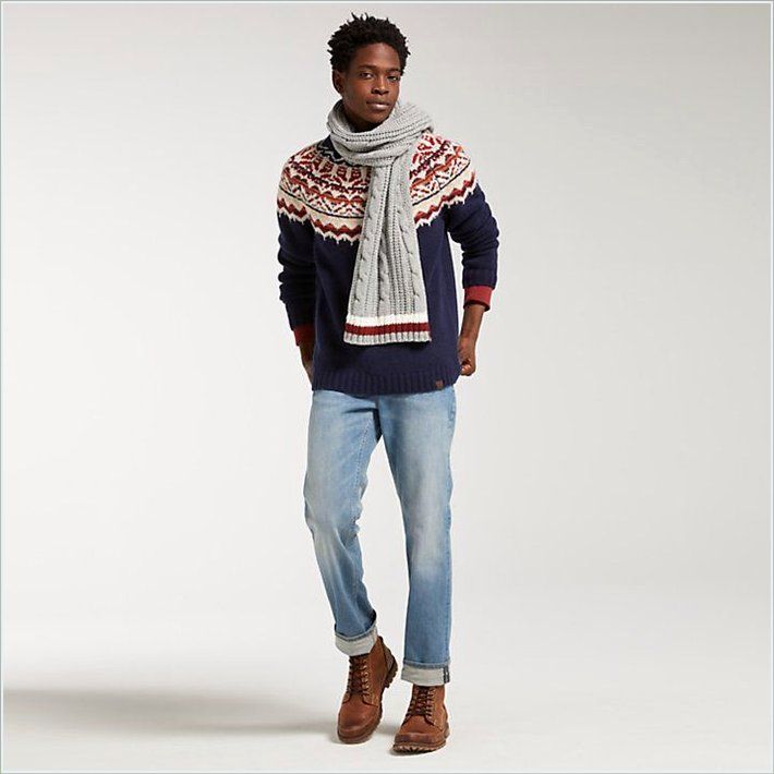 TIMBER Mens Fair Isle Wool Sweater 5