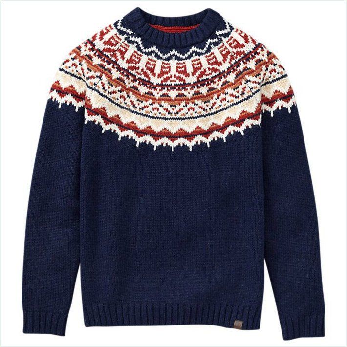  TIMBER Mens Fair Isle Wool Sweater 6