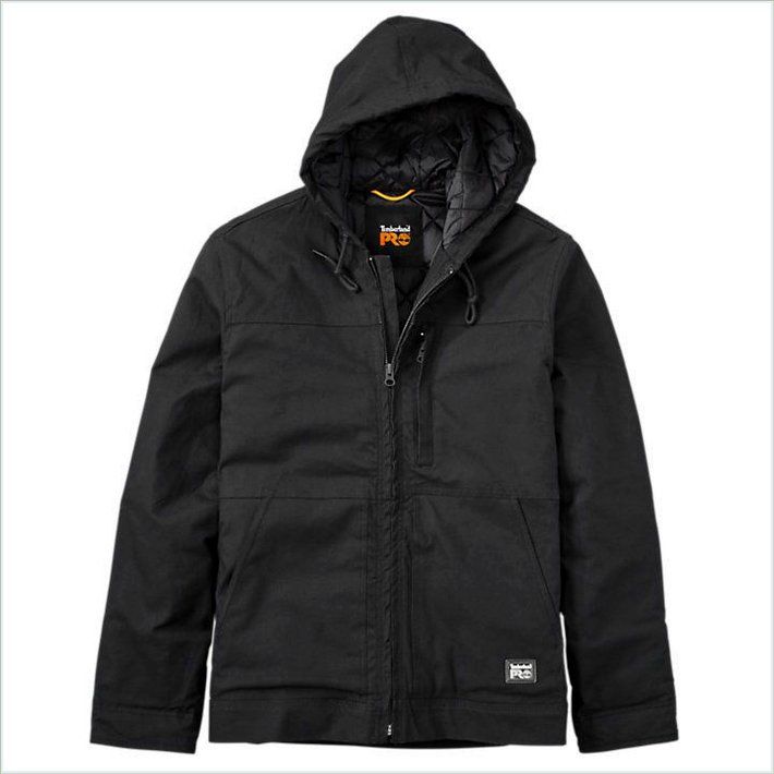  TIMBER PRO Mens Baluster Hooded Insulated Canvas Work Jacket 1