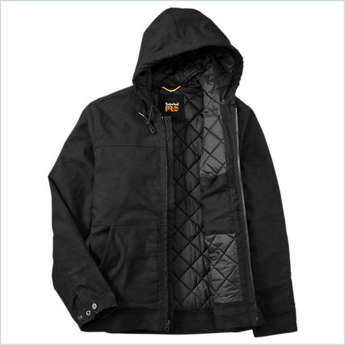  TIMBER PRO Mens Baluster Hooded Insulated Canvas Work Jacket 2