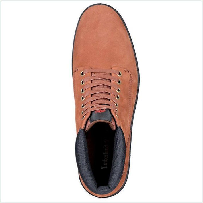  TIMBER Mens Bradstreet Leather Chukka Sneaker Boots 2