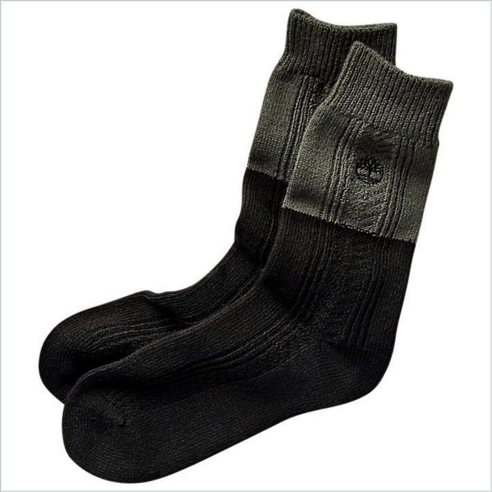  TIMBER Mens Cable-Knit Boot Socks 1