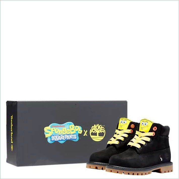  TIMBER Toddler SpongeBob SquarePants X TIMBER 6-Inch Waterproof Boots 6