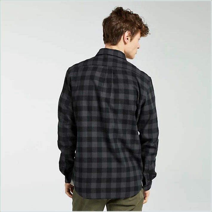  TIMBER Mens Nashua River Buffalo Check Flannel Shirt 2