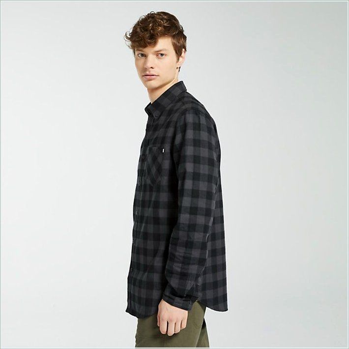  TIMBER Mens Nashua River Buffalo Check Flannel Shirt 3