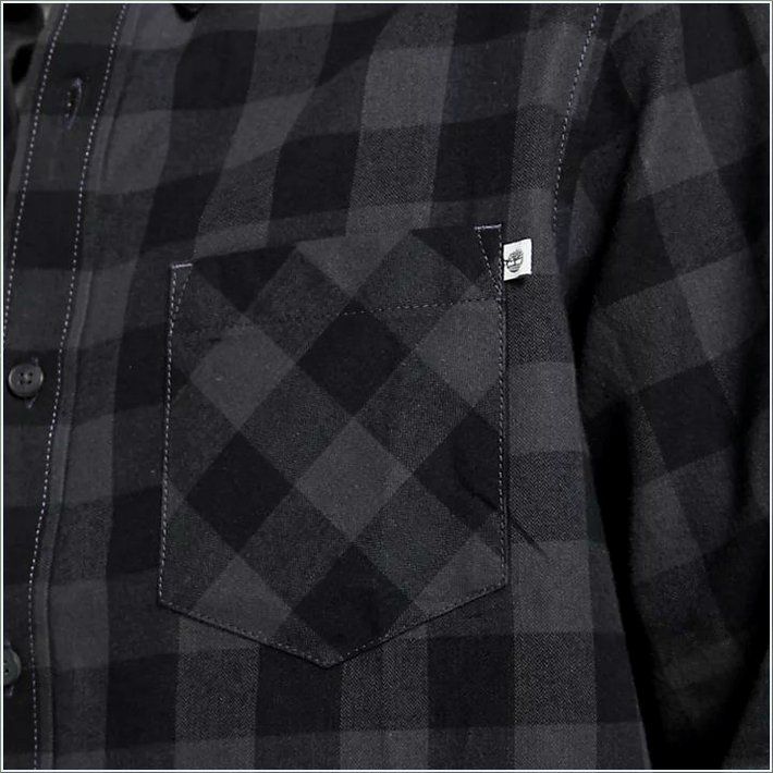  TIMBER Mens Nashua River Buffalo Check Flannel Shirt 4