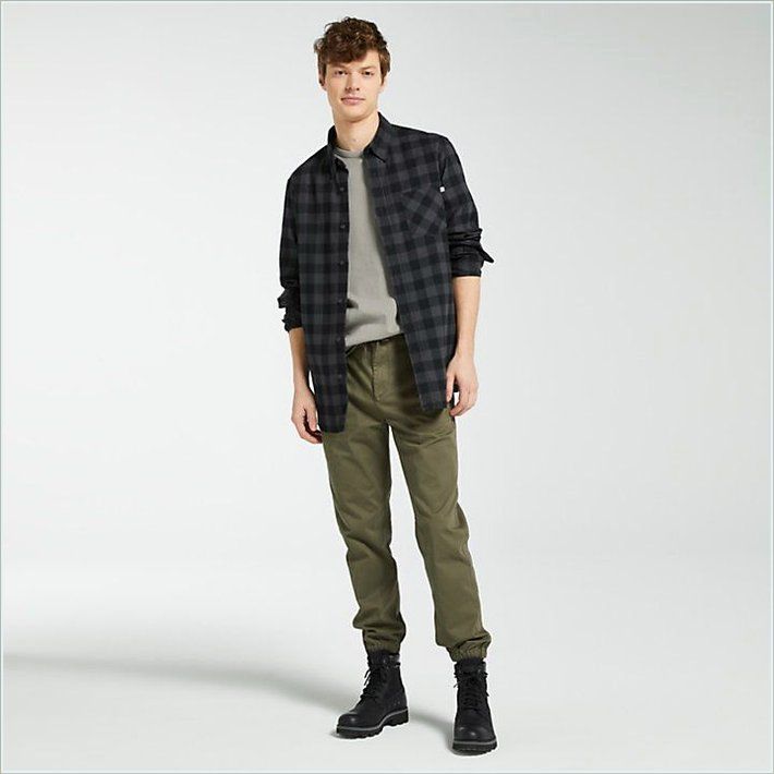  TIMBER Mens Nashua River Buffalo Check Flannel Shirt 5
